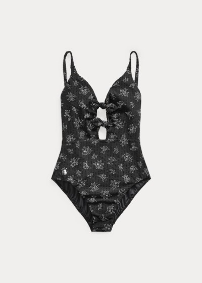 Women's Polo Ralph Lauren Floral One-Piece Swimsuits | 735961OGL